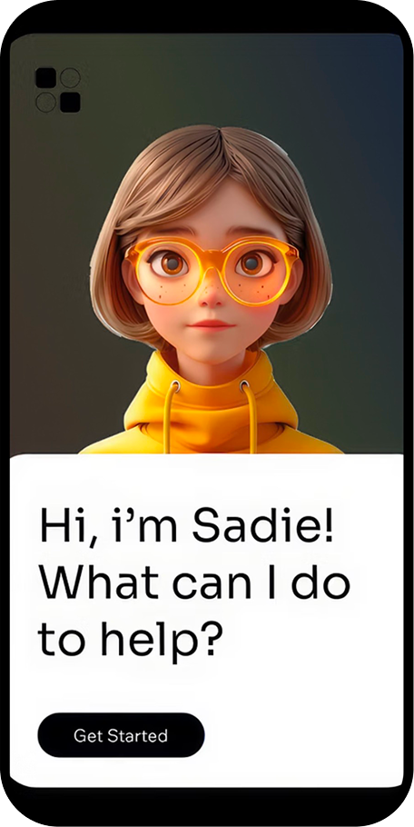 Custom Development - Mobile App Interface with Sadie